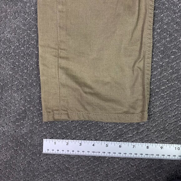 Levi's 505 Straight Jeans Men's 31 x 34 Measures 32 x 33 Brown Tan - Picture 10 of 12